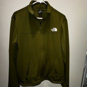 The North Face Men’s Cedar Trail Grid Fleece Full Zip Jacket, Forest Olive Sz M